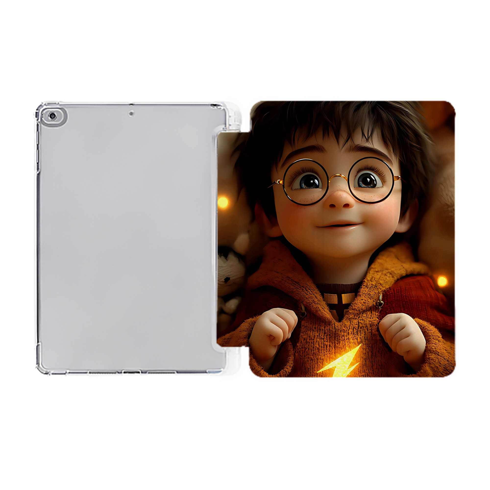 （画像用） Harry Potter ハリー・ポッターシリーズ IPad ケース ペン収納付き 三つ折りスタンド PUレザー×シリコン 対応機種9.5/10.5/10.9インチ